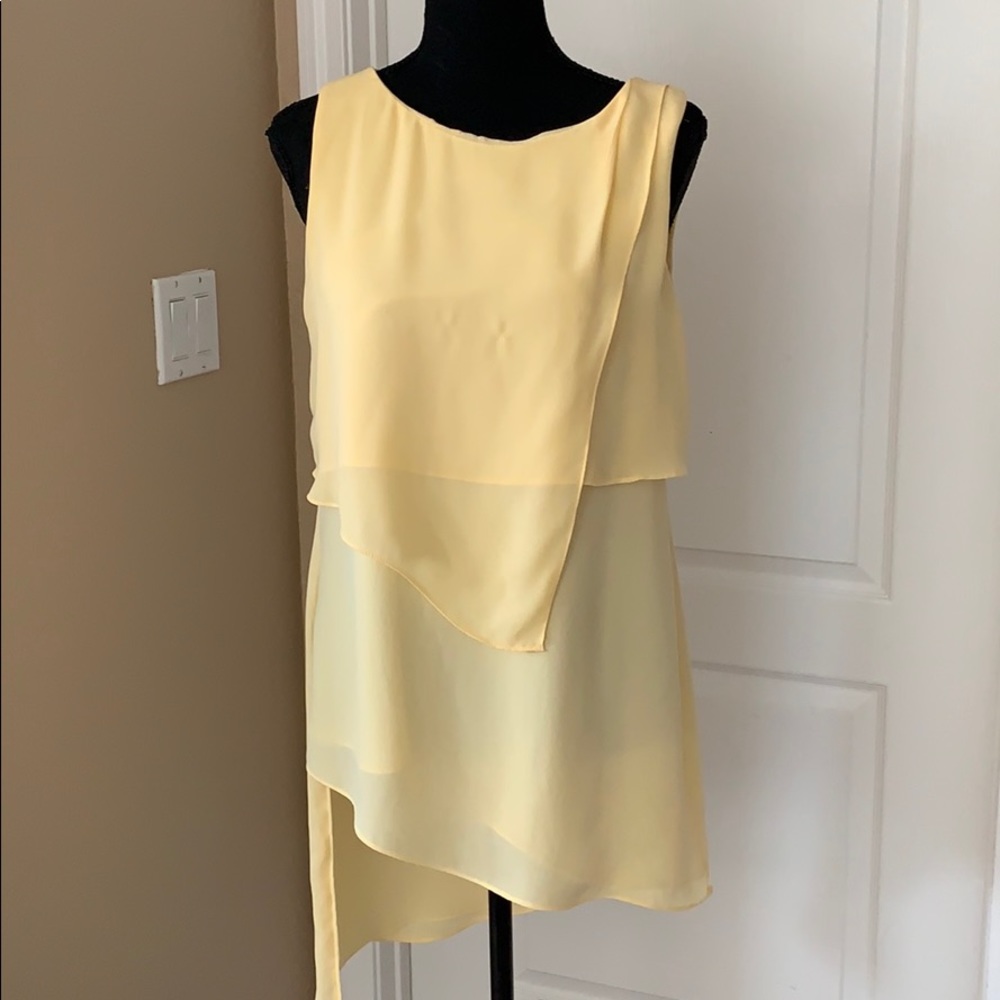 Multi Layered Yellow Blouse
